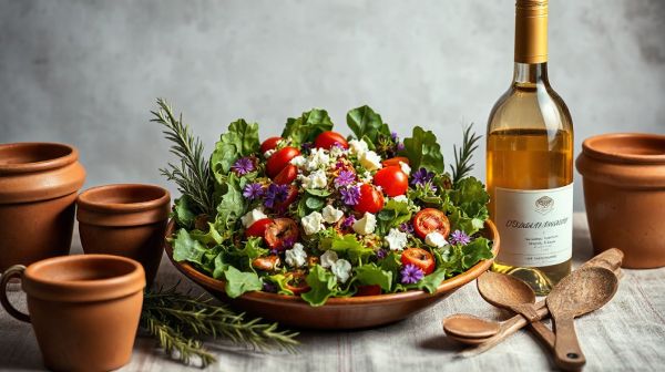 Les meilleurs accords vins pour accompagner une salade périgourdine