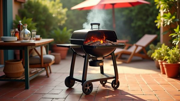 Pourquoi choisir le barbecue kettle pro 57 sur chariot de Napoléon